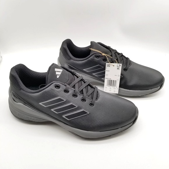 adidas Men ZG23 Golf Shoes Core Black/Dark Silver Metallic Sz 9.5 Wide Sneakers - Picture 5 of 5